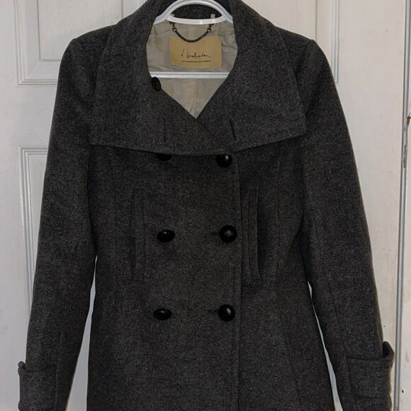 Aritzia Jackets & Blazers - Aritzia Dark Grey Coat Wool Cashmere Women's Size XS